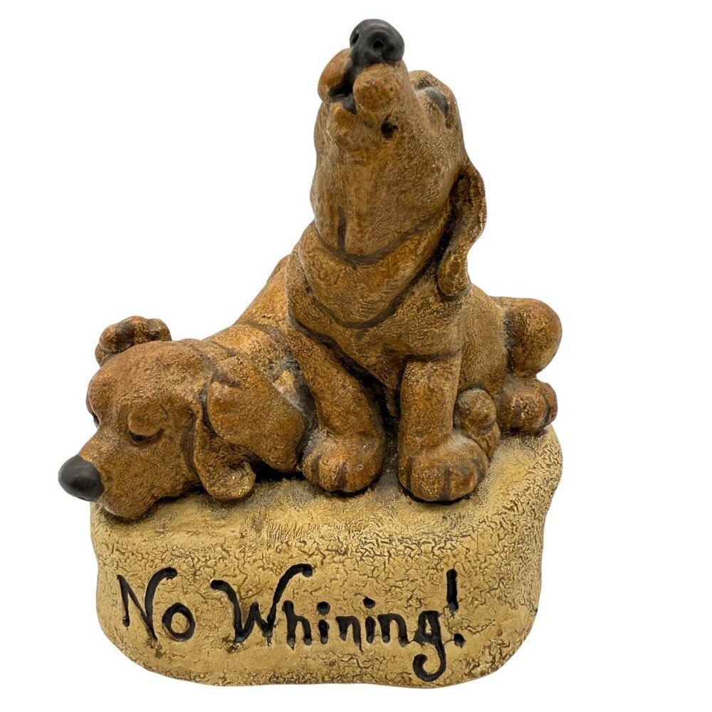 Big Sky Carvers "No Whining" Dog Figurine Vintage Humorous 4 Inches